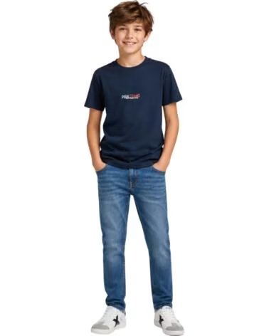 PEPE JEANS T-SHIRT MANICA CORTA BAMBINO AZUL