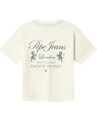 PEPE JEANS T-SHIRT MANICA CORTA BAMBINO BLANCO