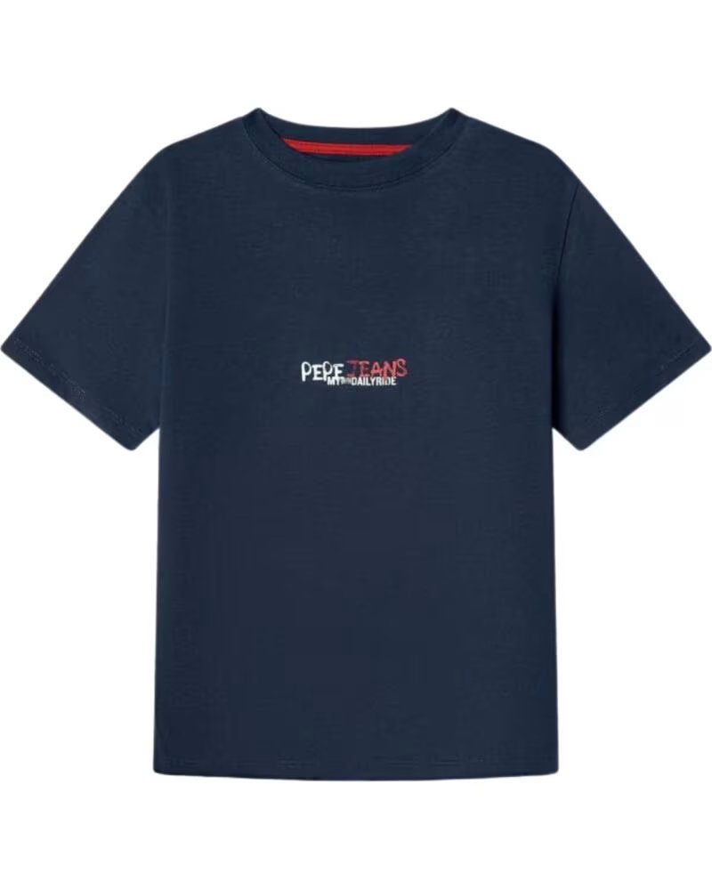 PEPE JEANS T-SHIRT MANICA CORTA BAMBINO AZUL