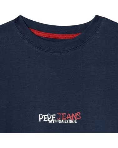 PEPE JEANS T-SHIRT MANICA CORTA BAMBINO AZUL