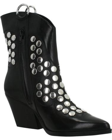 Woman Mid boots APEPAZZA STUDS TORY NEGRO
