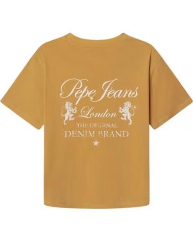 PEPE JEANS T-SHIRT MANICA CORTA BAMBINO GIALLO AMARILLO