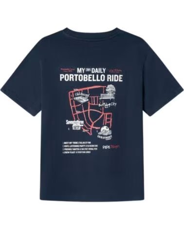 PEPE JEANS T-SHIRT MANICA CORTA BAMBINO AZUL