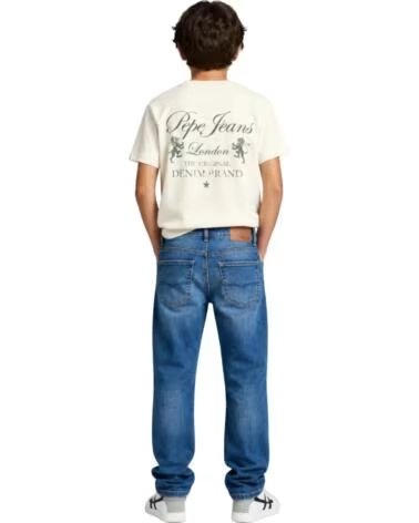 PEPE JEANS T-SHIRT MANICA CORTA BAMBINO BLANCO