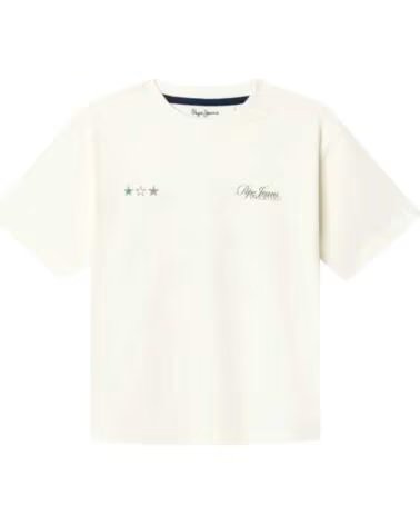 PEPE JEANS T-SHIRT MANICA CORTA BAMBINO BLANCO