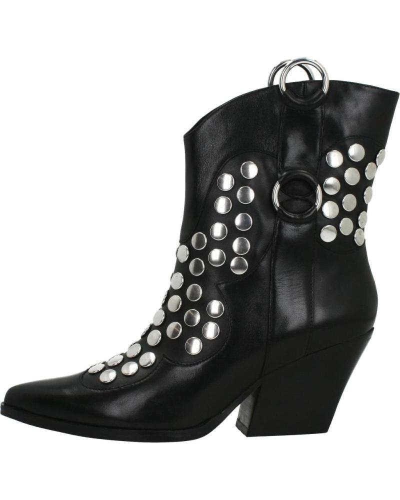 Woman Mid boots APEPAZZA STUDS TORY NEGRO
