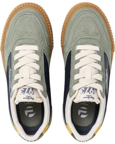 PEPE JEANS BASKETS MODE ENFANT VERT VERDE