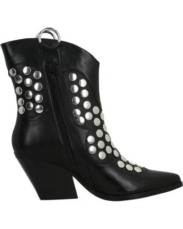 Woman Mid boots APEPAZZA STUDS TORY NEGRO