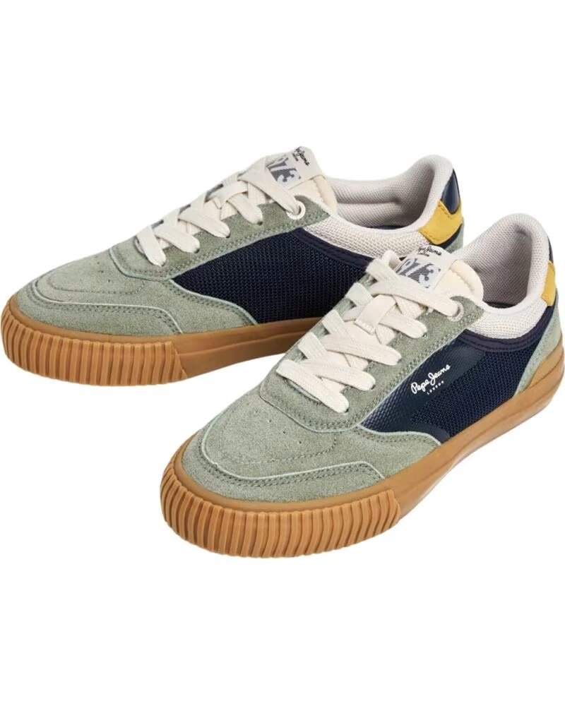 PEPE JEANS BASKETS MODE ENFANT VERT VERDE