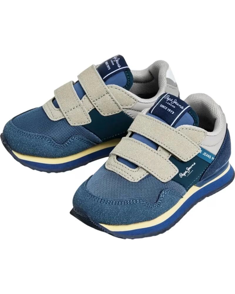 PEPE JEANS TÉNIS DE MODA INFANTIL AZUL