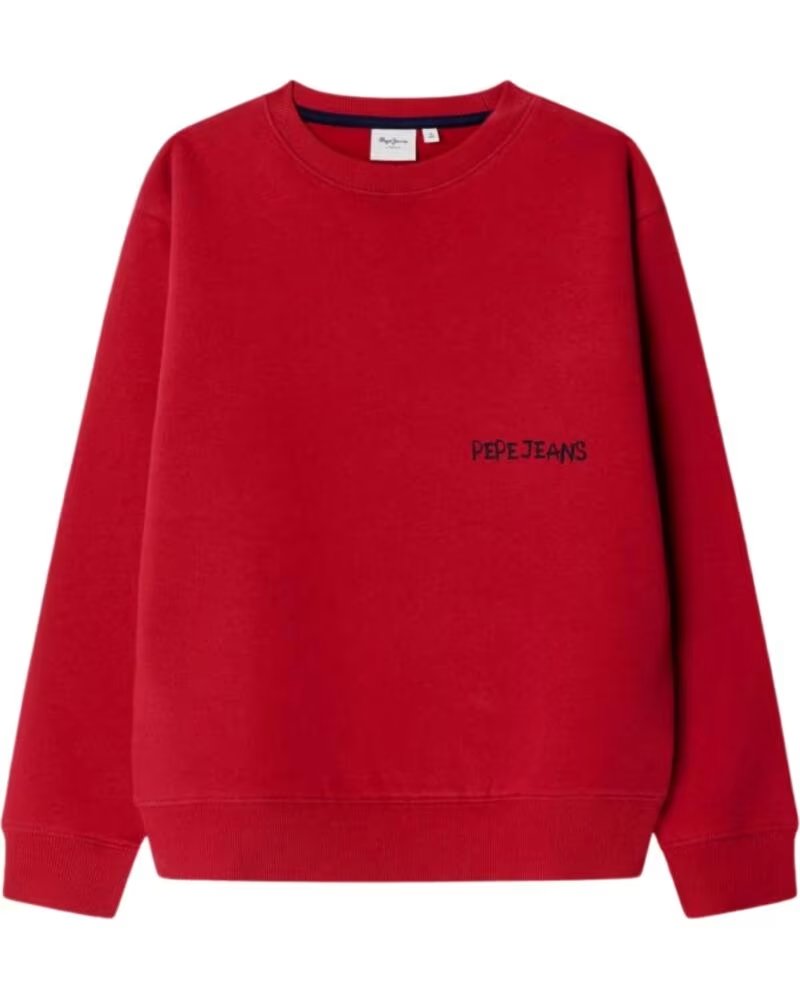 FELPA BAMBINO PEPE JEANS ROSSA ROJO