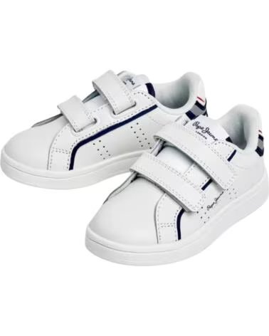 PEPE JEANS KINDERMODE-SNEAKER MIT KLETTVERSCHLUSS BLANCO