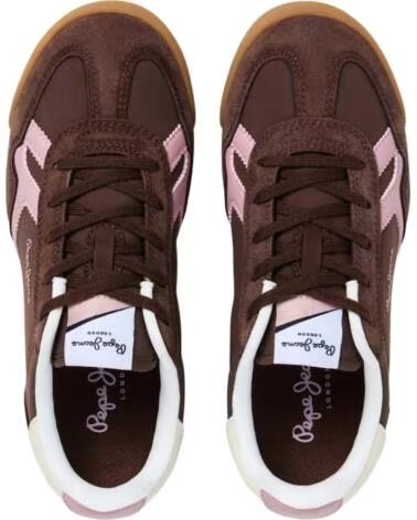 PEPE JEANS SCARPE DA GINNASTICA ALLA MODA DA BAMBINA MARRONI MARRóN