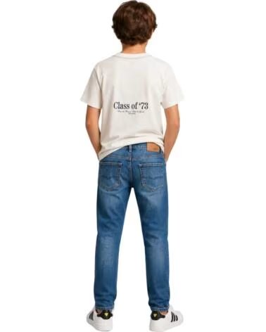 PEPE JEANS T-SHIRT MANCHES COURTES GARÇON BLANCO