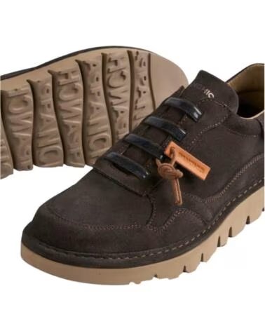 PANCHIC P05 ZAPATILLAS DE PIEL Y NAILON MARRON