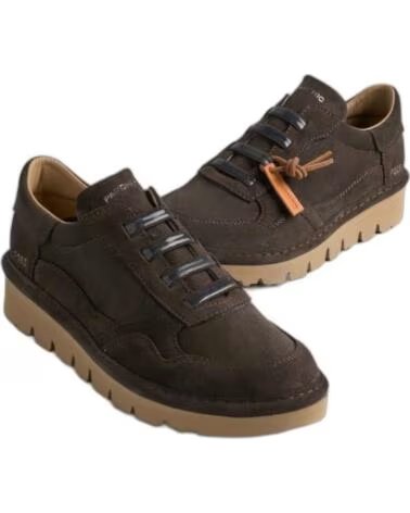 PANCHIC P05 ZAPATILLAS DE PIEL Y NAILON MARRON