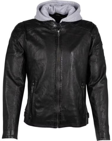 GIPSY BY MAURITIUS GIACCA IN PELLE CON CAPPUCCIO NEGRO