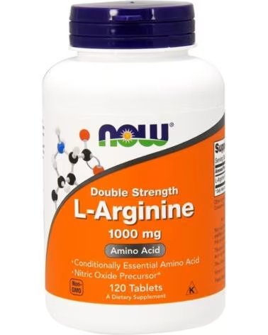 NOW FOODS L-ARGININ DOPPELKONZENTRATION 1000 MG 120 TABLETTEN