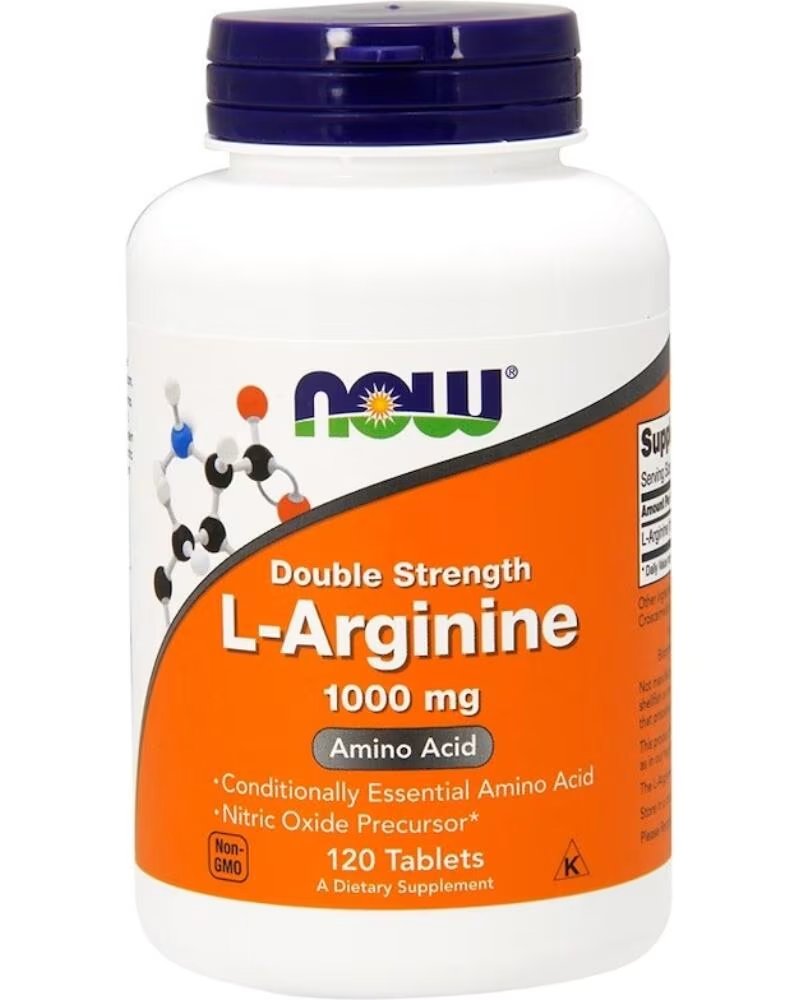 NOW FOODS L-ARGININ DOPPELKONZENTRATION 1000 MG 120 TABLETTEN