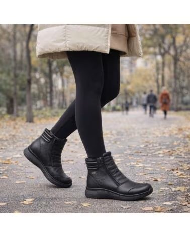 G COMFORT 825-S STIVALETTI IN PELLE NEGRO