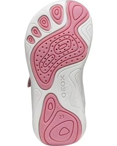 TÉNIS GEOX B661JA 0FU22 B FOOT-RUN CA81Z ROSE-WHITE