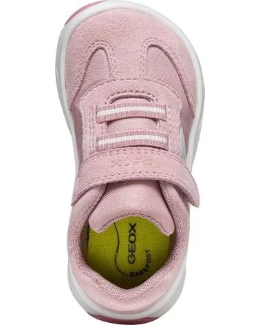 TÉNIS GEOX B661JA 0FU22 B FOOT-RUN CA81Z ROSE-WHITE