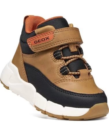 BASKETS GEOX B FLEXYPER C2G9B JAUNE ET NOIR B661KA 000ME YELLOW-BLACK