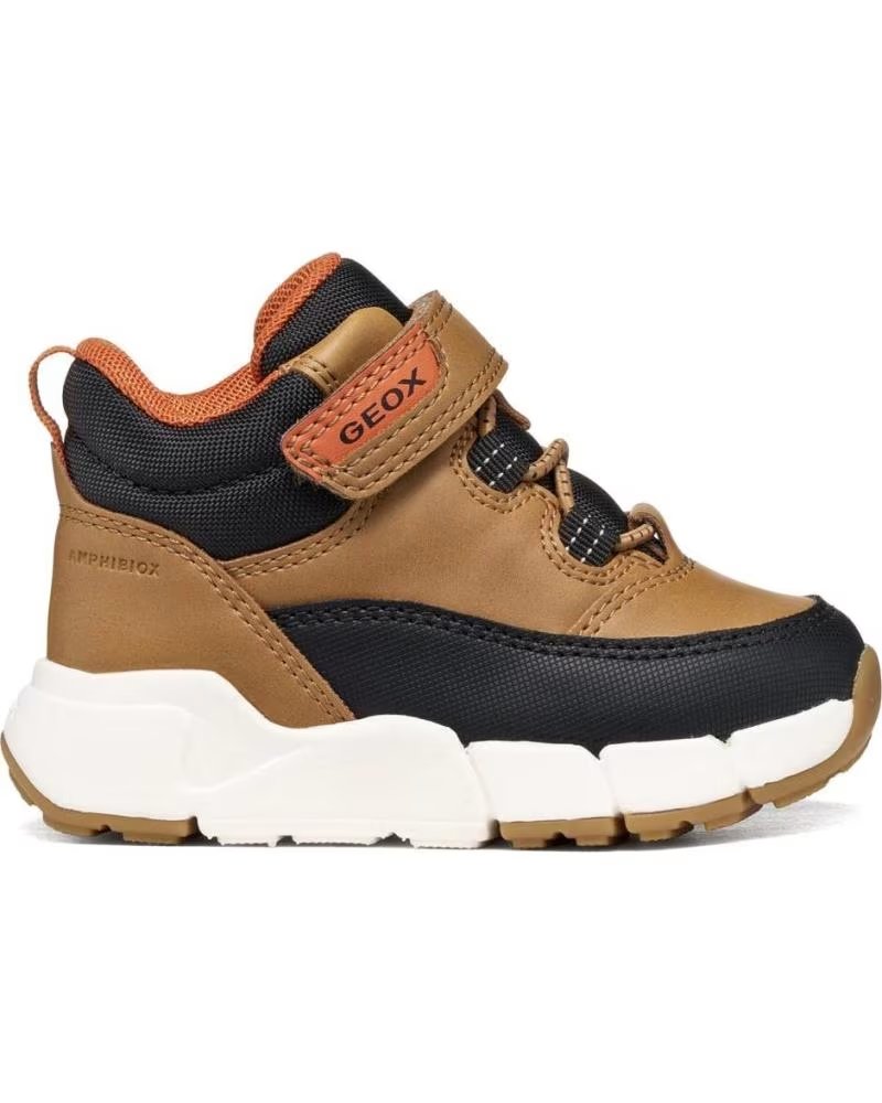 BASKETS GEOX B FLEXYPER C2G9B JAUNE ET NOIR B661KA 000ME YELLOW-BLACK