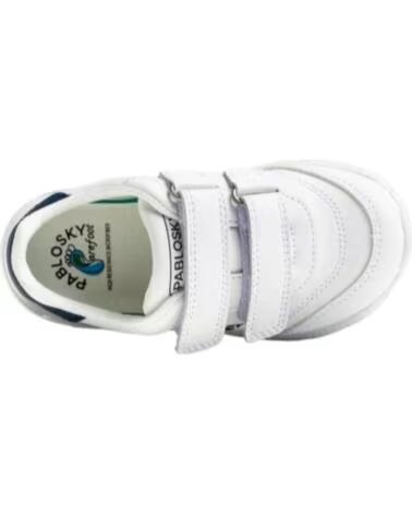 PABLOSKY ZAPATILLA COLEGIAL BAREFOOT NIÑO 903902 BLANCO