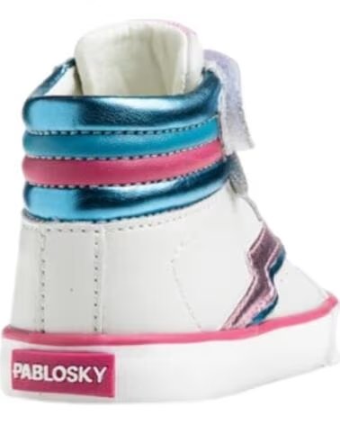 PABLOSKY BASKETS BOTTINES BAREFOOT FILLE 987100 BLANC BLANCO