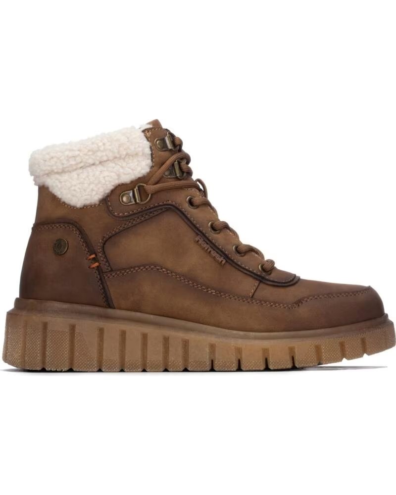 REFRESH BotIn de mujer 176272 Camel MARRóN