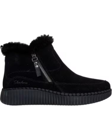SKECHERS BOTINES PLANOS WILSHIRE BLVD - FRESH ZIP NEGRO