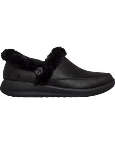 SKECHERS SLIP-INS COZY ESCAPE CHINELOS DE QUARTO FEMININOS NEGRO