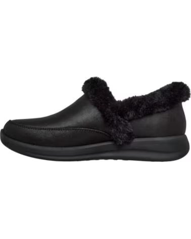 SKECHERS SLIP-INS COZY ESCAPE CHINELOS DE QUARTO FEMININOS NEGRO