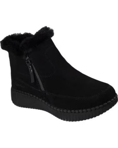 SKECHERS BOTINES PLANOS WILSHIRE BLVD - FRESH ZIP NEGRO
