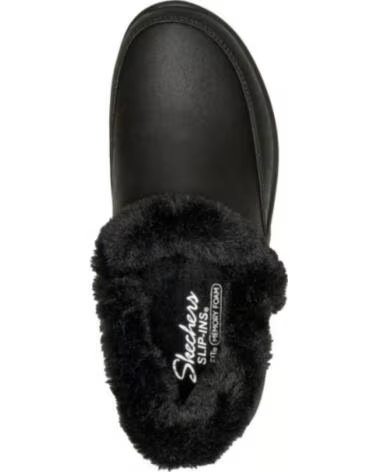 SKECHERS SLIP-INS COZY ESCAPE CHINELOS DE QUARTO FEMININOS NEGRO