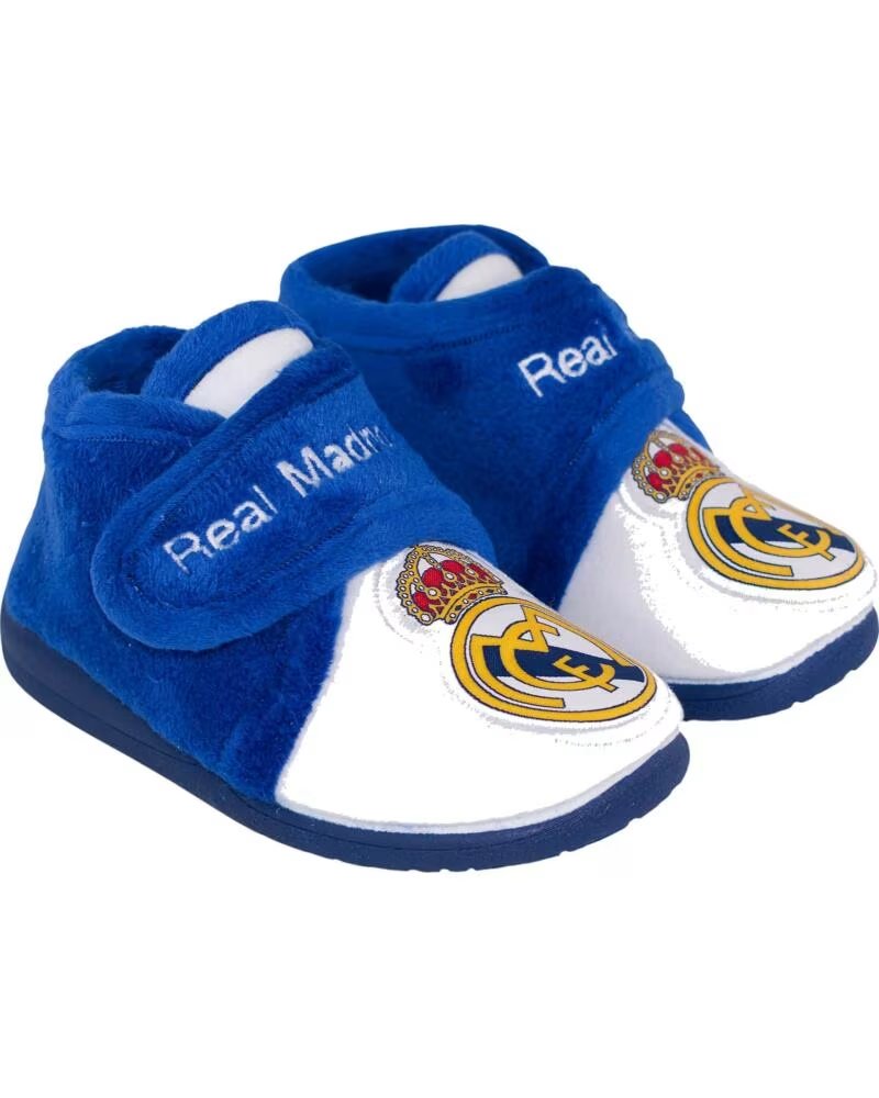 SEVILLAS KINDER BOOTIE HAUSSCHUH REAL MADRID WEISS UND BLAU BLANCO