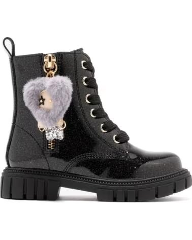 CONGUITOS BOTTES MILITAIRES FILLE COSH244019 CHARM PLUSH BLACK NEGRO