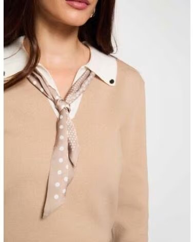 MORGAN MAGLIONE MCIL BEIGE DETTAGLIO FOULARD