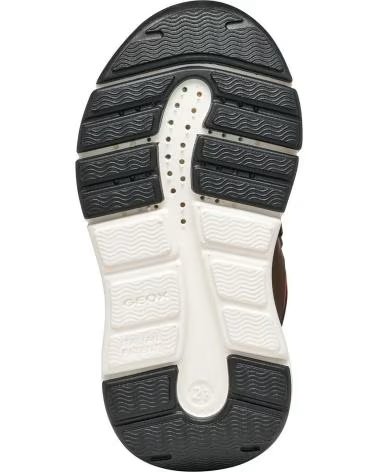 GEOX B666GA FLEXYPER BOTAS DESPORTIVAS INFANTIS CASTANHO E TIJOLO C6R6B BROWN-BRICK