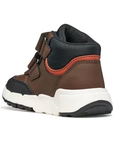 GEOX B666GA FLEXYPER BOTAS DESPORTIVAS INFANTIS CASTANHO E TIJOLO C6R6B BROWN-BRICK