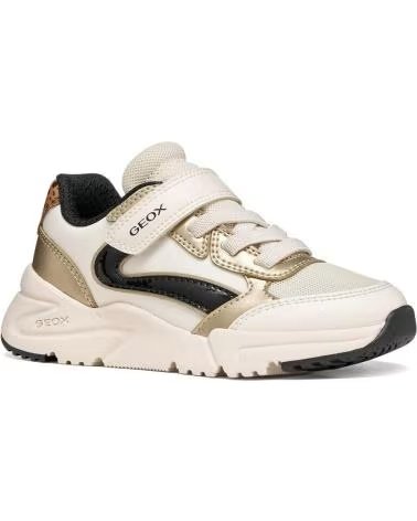 GEOX J LOFTUS SNEAKER ELFENBEIN-PLATIN C1M2U IVORY-PLATINUM