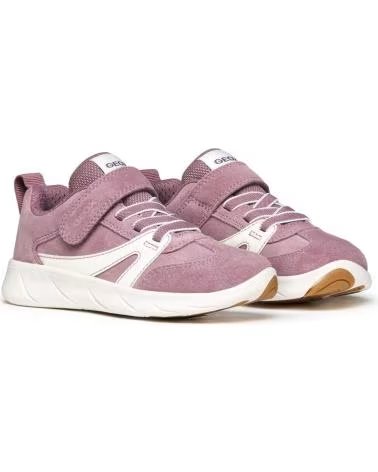 SAPATILHAS GEOX J FOOT-RUN J66PCA 022BC OLD ROSE WHITE CA81Z ROSE-WHITE