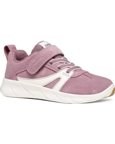SAPATILHAS GEOX J FOOT-RUN J66PCA 022BC OLD ROSE WHITE CA81Z ROSE-WHITE