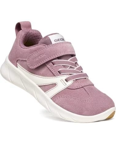 SAPATILHAS GEOX J FOOT-RUN J66PCA 022BC OLD ROSE WHITE CA81Z ROSE-WHITE