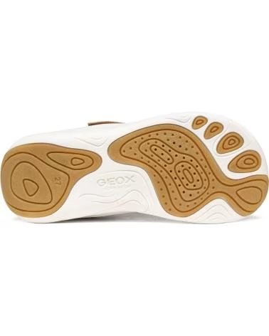TÉNIS GEOX J FOOT-RUN J66PDA 022BC CARAMEL-WHITE C5G1Z -