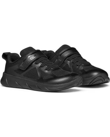GEOX J66PDD 0FU54 J FOOT-RUN C9999 BLACK SNEAKER
