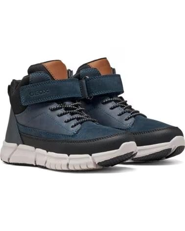 GEOX J369BA 032ME J FLEXYPER C4002 HIGH-TOP-SNEAKER IN MARINEBLAU - NAVY