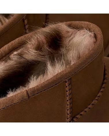 UGG 1184556 W CLASSIC ULTRA MINI NUBUCK DARK CHESTNUT STIEFEL