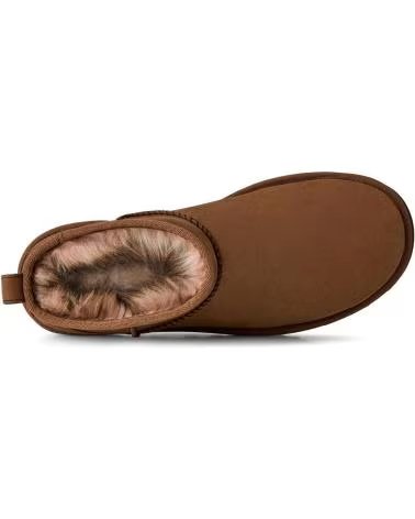 UGG 1184556 W CLASSIC ULTRA MINI NUBUCK DARK CHESTNUT STIEFEL